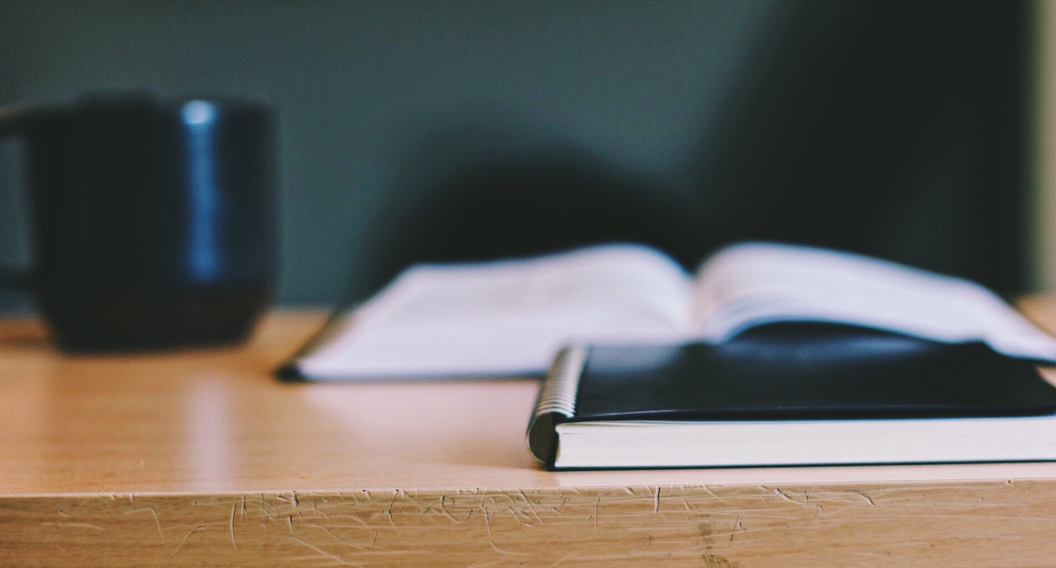 book notebook coffee