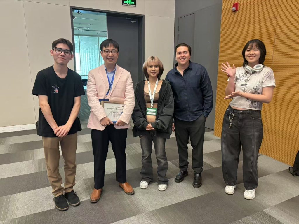 Dr. Andrew Cheon with Students.